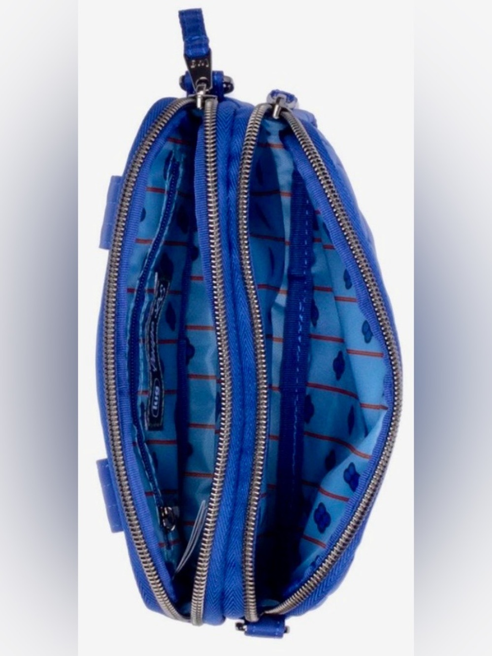 Lug Coupe LE Love Convertible Quilted Crossbody Bag w/Belt Strap {SAPHIRE BLUE} - Picture 10 of 13